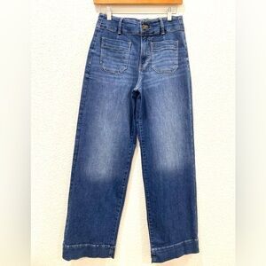 a.n.a Jeans Highest Rise Wide Leg Indie Blue Denim Women’s Size 2 NWT